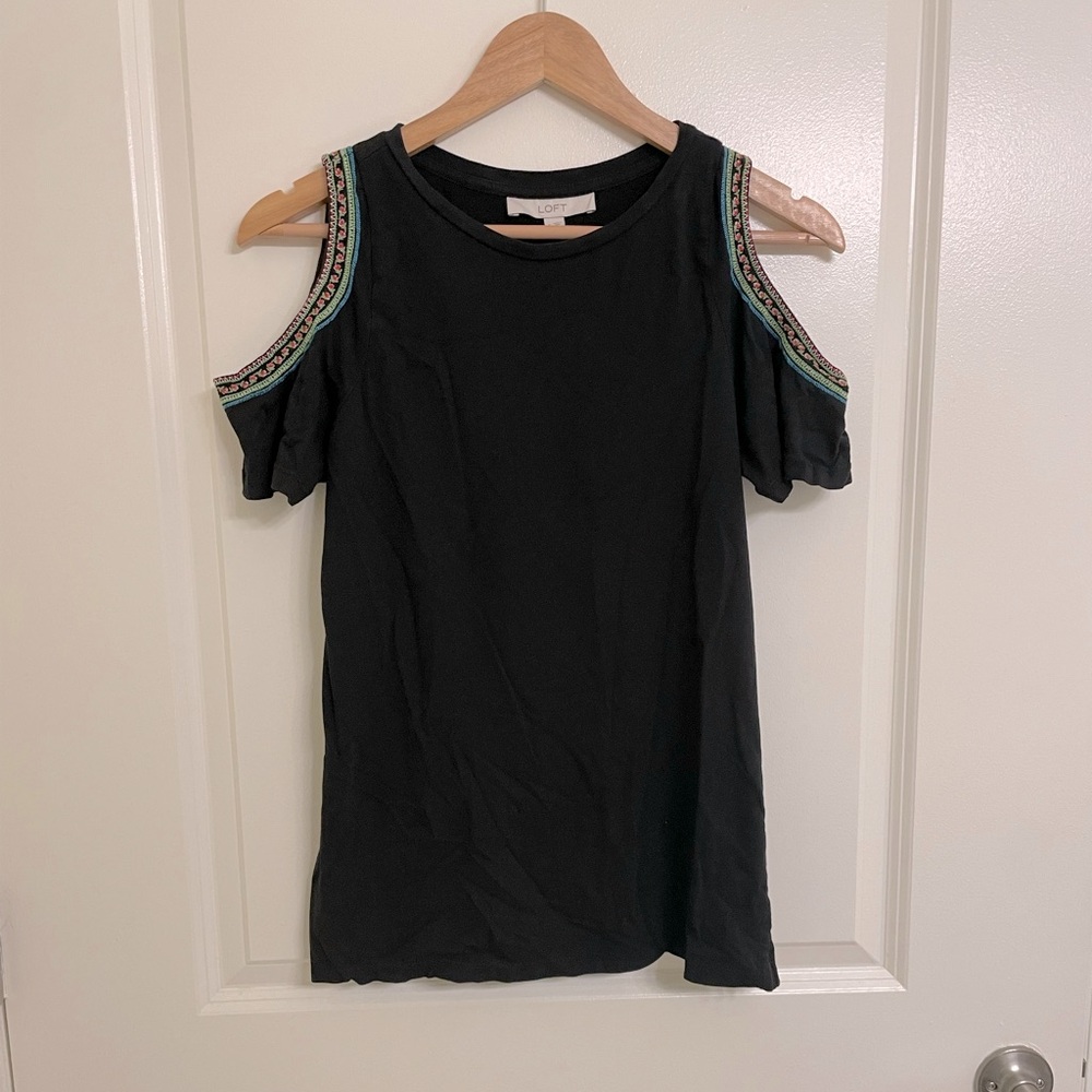 Loft Cold Shoulder Top